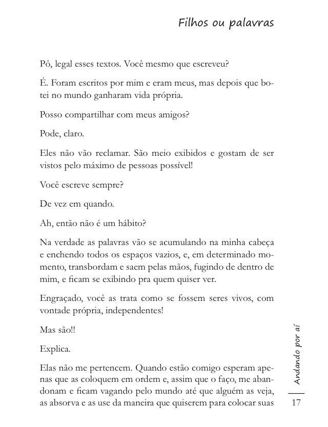 Crônica Fred Mourão Filhos ou Palavras