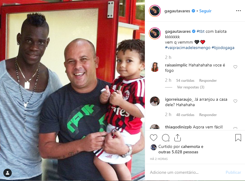 Balotteli e Glauber Tavares é ex-atleta e atual corretor de imóveis e auxiliou o Flamengo