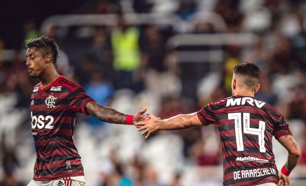 flamengo hat trick bruno henrique de arrascaeta 2019