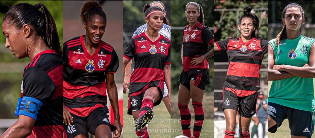 meias flamengo futebol feminino 2021