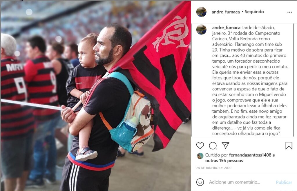 André fumaça é responsável por criar os mosaicos do Flamengo no Maracana