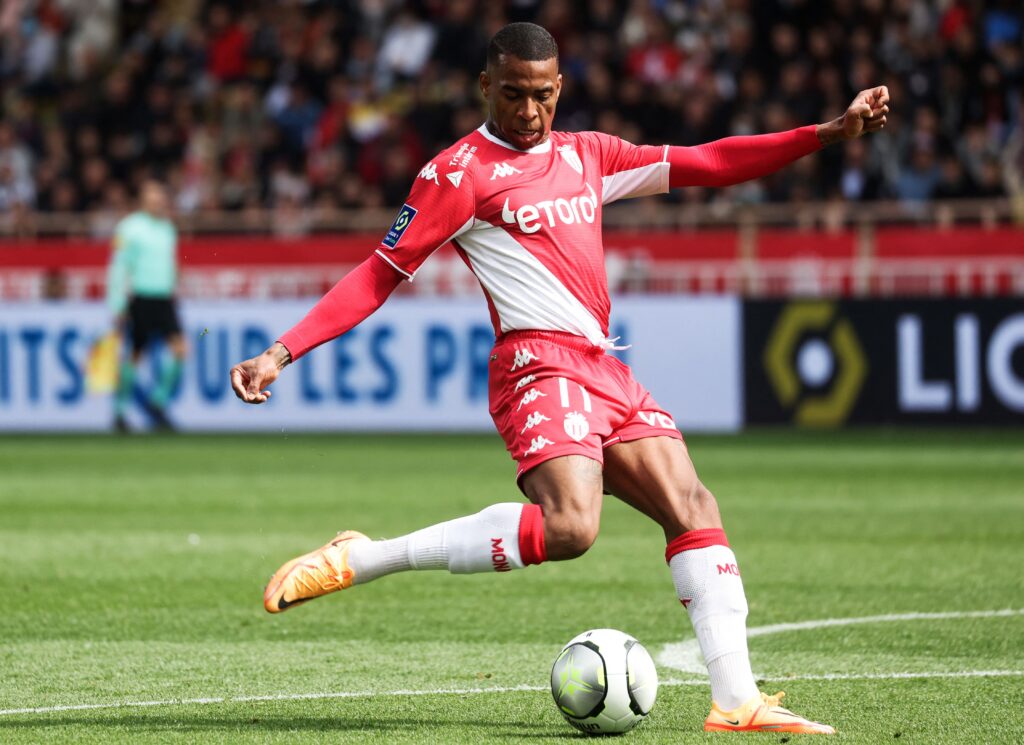 Jean Lucas, ex-Flamengo, em ação com a camisa do Monaco