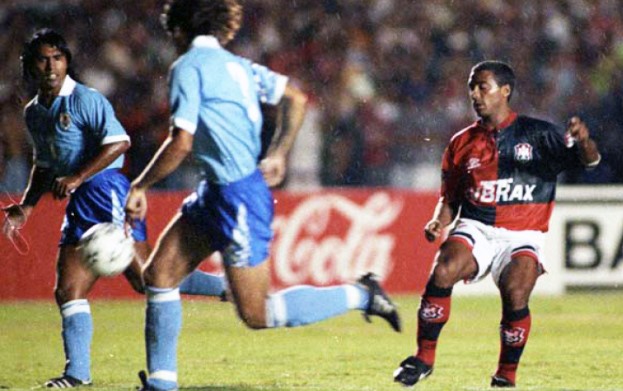Romário em Flamengo x Uruguai de 1995
