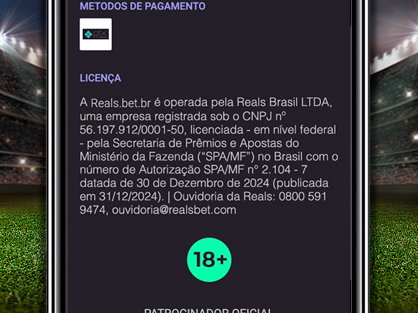 Licença Realsbet