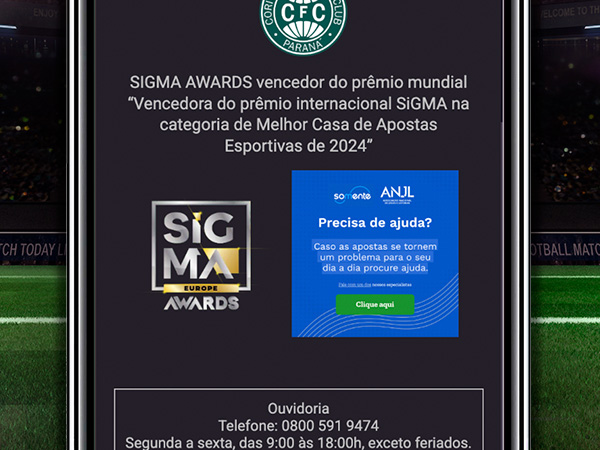 Prêmio SiGMA de Melhor Casa de Apostas Esportivas do Ano.