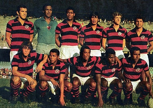 Equipe do Flamengo em 1970. Reyes é o 3º jogador em pé da direita pra esquerda