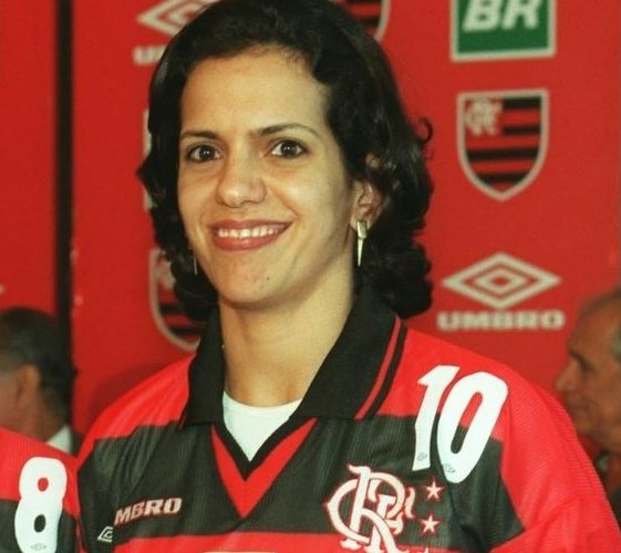 Virna com a Camisa 10 do Flamengo