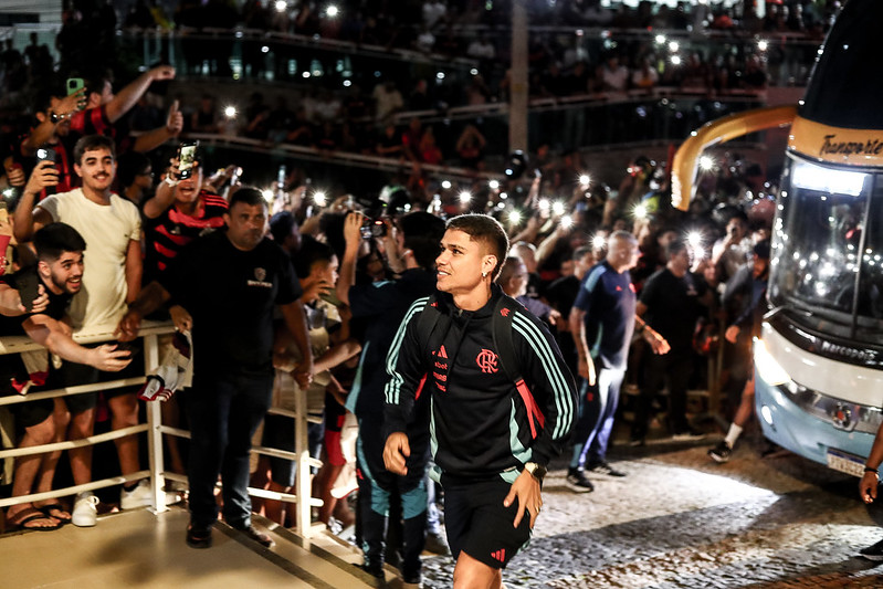 Chegada jogadores Flamengo São Luís