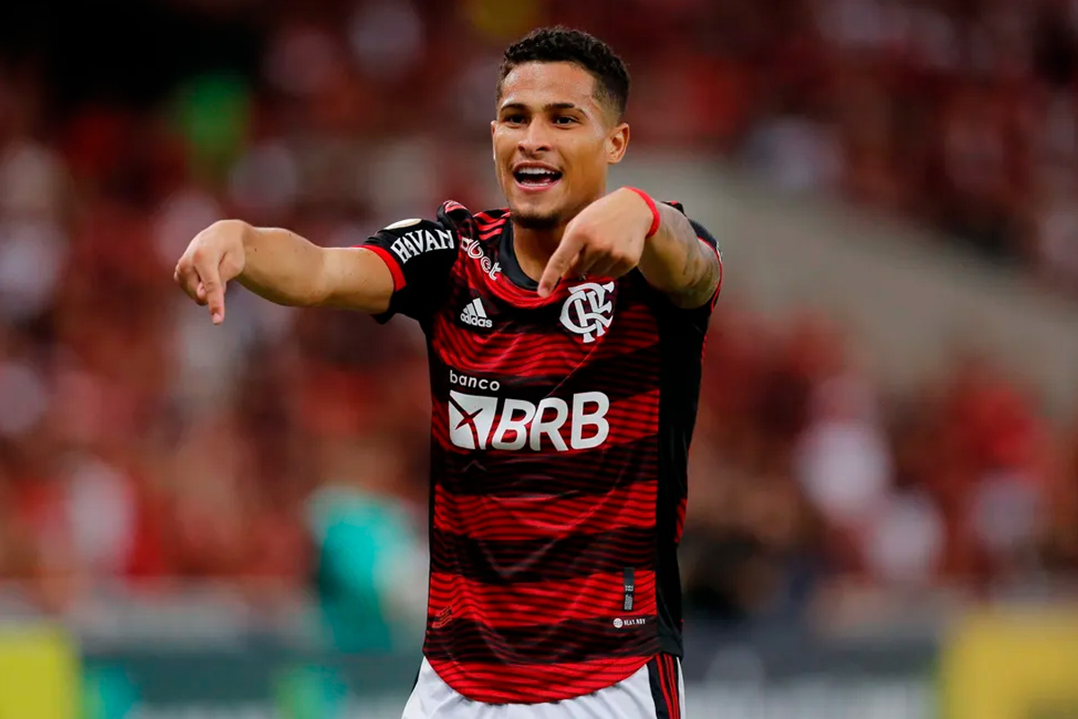João Gomes em Flamengo x Palmeiras
