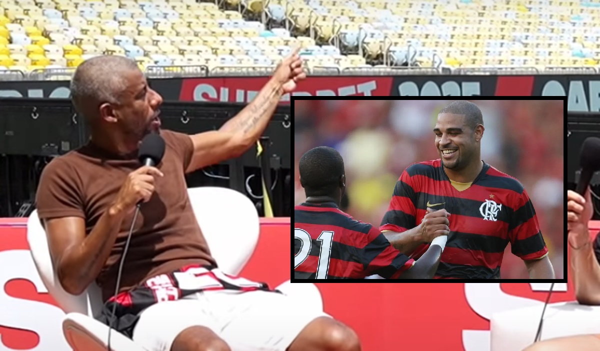 Léo Moura revela episódio marcante com Adriano Imperador em Fla x Flu