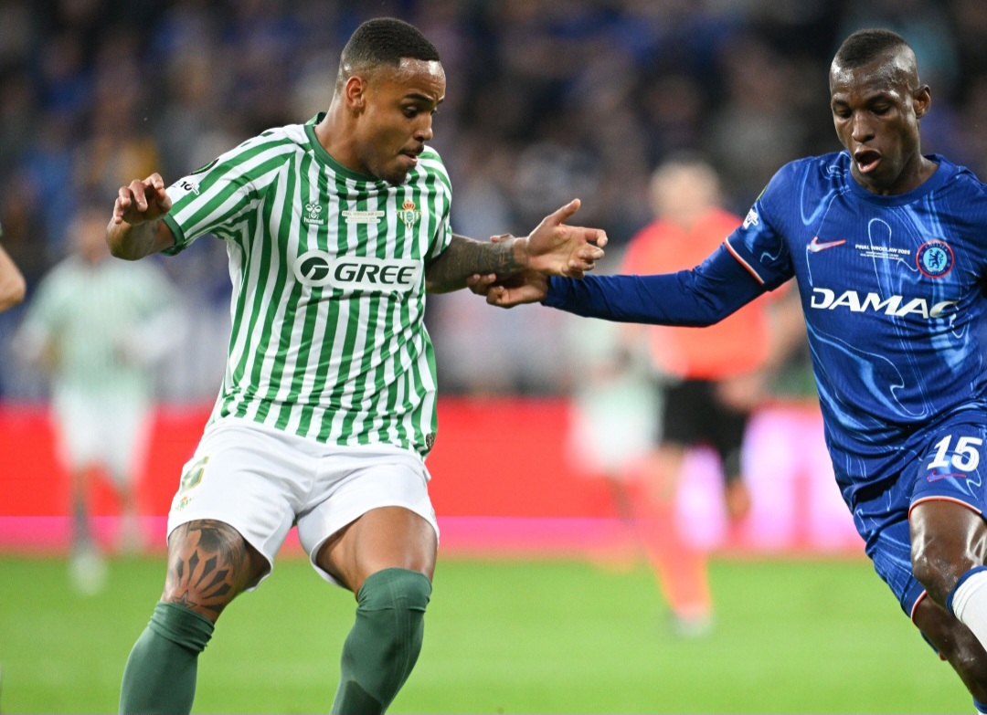 Natan durante Real Betis x Chelsea