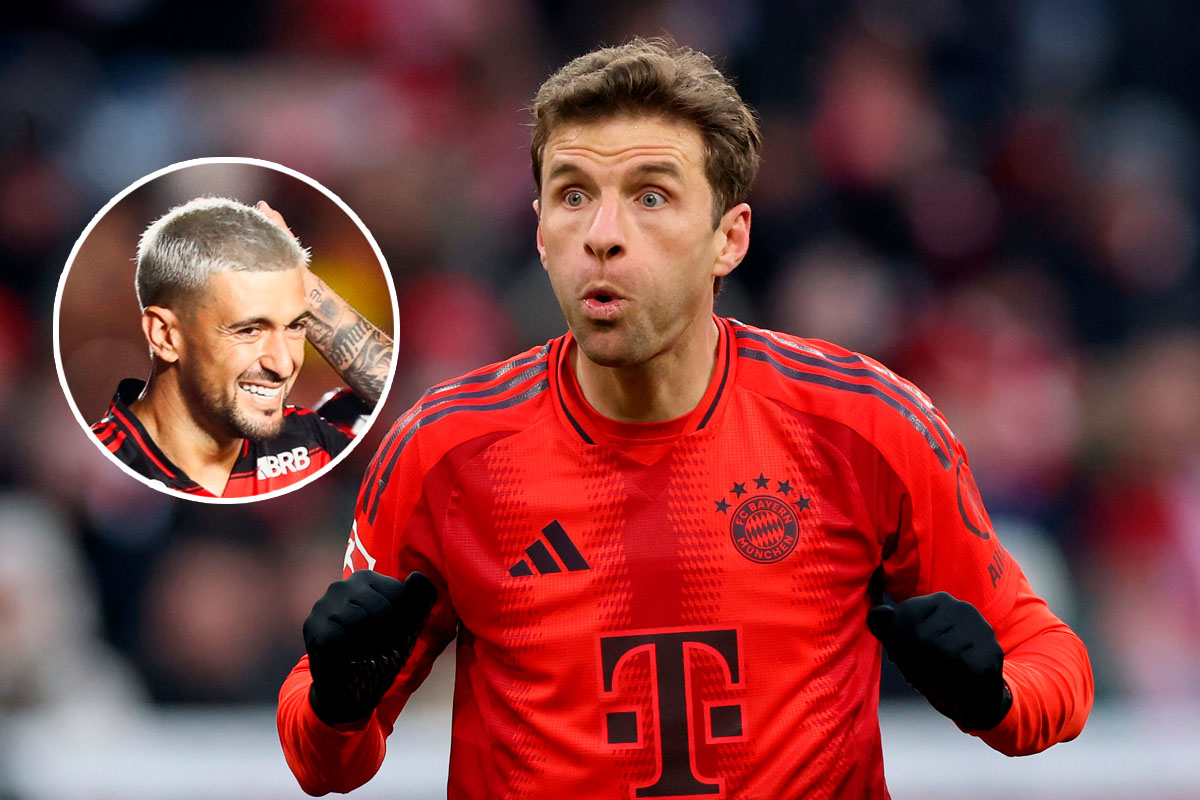 Flamengo x Bayern: Arrascaeta humilha Thomas Müller em votação da Globo