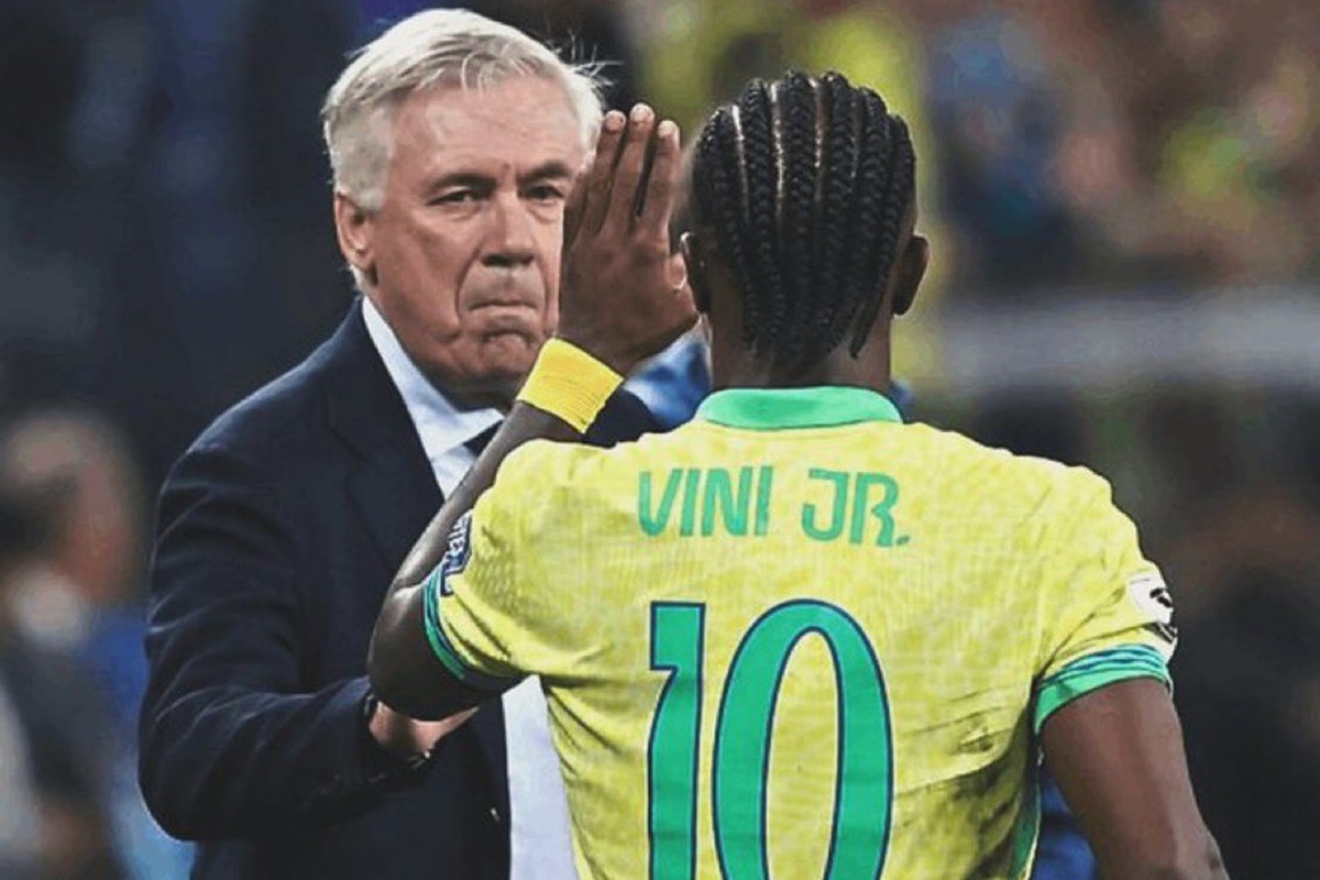 Vini Jr lamenta suspensão e pede tempo a Ancelotti na Seleção: 'Um dos melhores jogos'