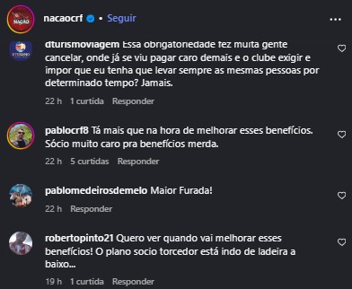 Críticas de torcedores do Flamengo ao programa de Sócio-Torcedor Nação