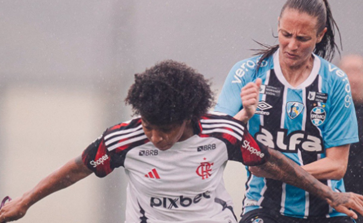 Vitória Almeida marca no fim e evita derrota do Flamengo para Grêmio