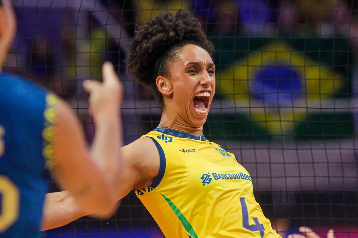 Lorena, do Sesc Flamengo, é destaque na vitória do Brasil sobre Alemanha na Liga das Nações