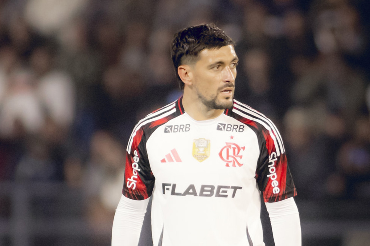 Arrascaeta durante Red Bull Bragantino x Flamengo