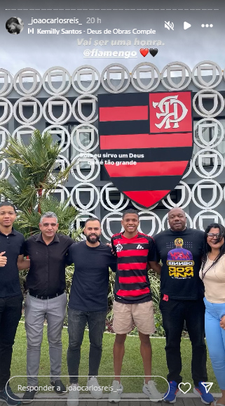João Carlos, novo reforço do Flamengo Sub-17