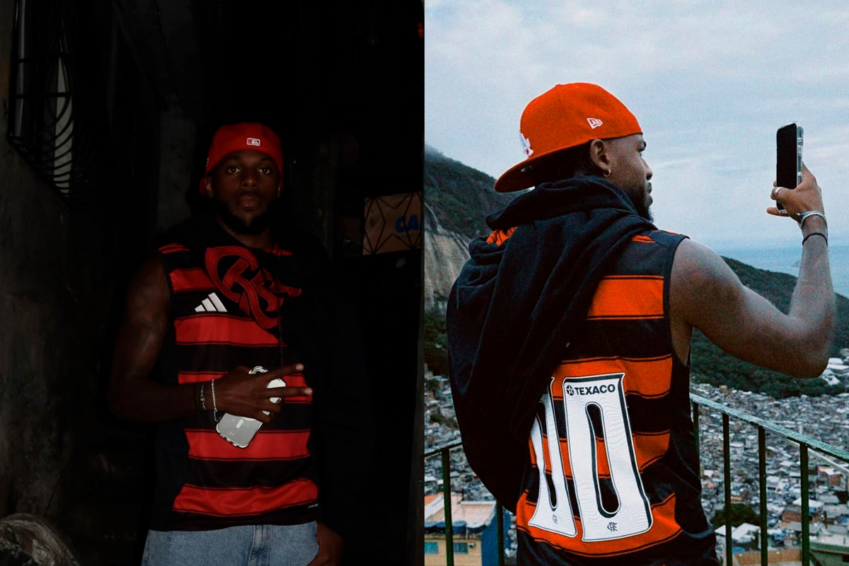 Mais um europeu com o Manto: Nuno Tavares curte férias no RJ com camisa do Flamengo