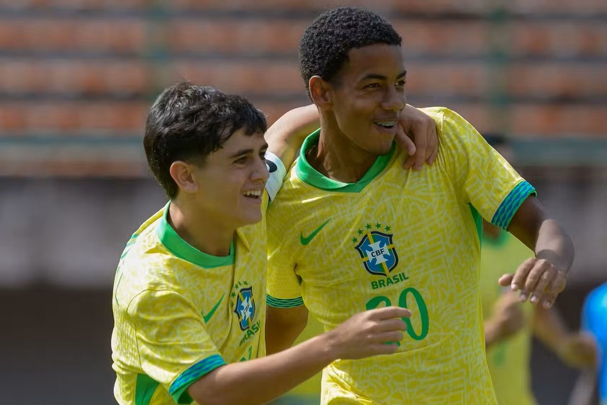 Cria do Flamengo brilha com hat-trick em goleada da Seleção Sub-15 na Bahia