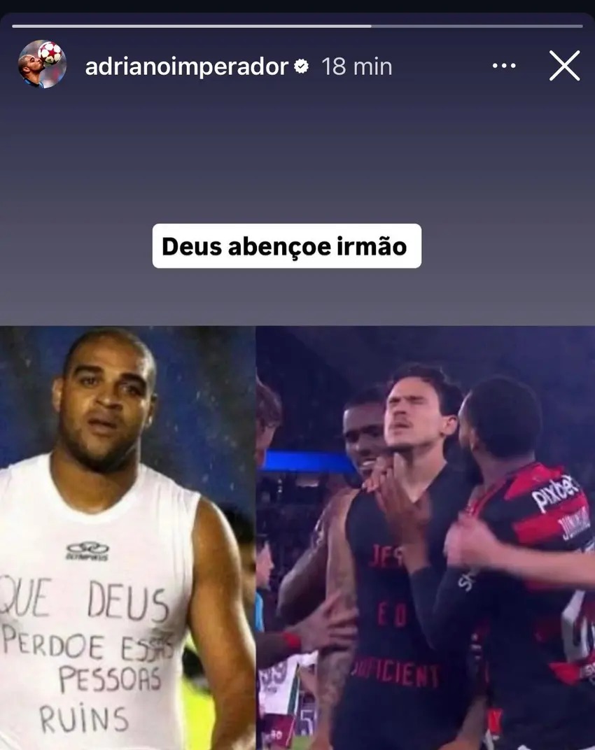 Post de Adriano Imperador sobre Pedro