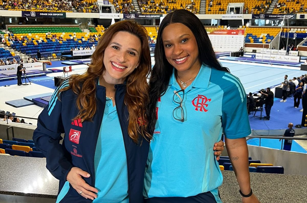 Rebeca Andrade e Jade Barbosa no brasileiro de ginástica